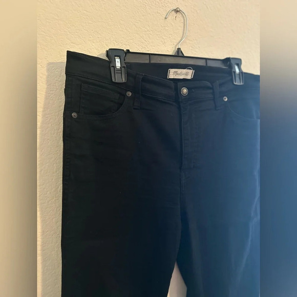 Madewell Women’s Tall 10" High-Rise Skinny Jeans Cotton Stretch Black Sz 32 - Picture 5 of 10